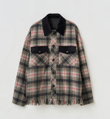 SHAGGY CHECK SHIRT JACKET