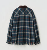 SHAGGY CHECK SHIRT JACKET