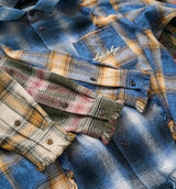 PANELLED CHECK SHIRT
