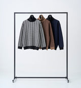 OVERSIZED TWEED TURTLE NECK KNIT (受注予約受付終了)