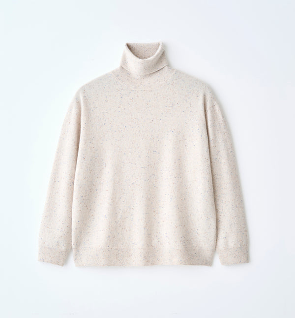 CASHMERE NEP TURTLE NECK KNIT (受注予約受付終了)