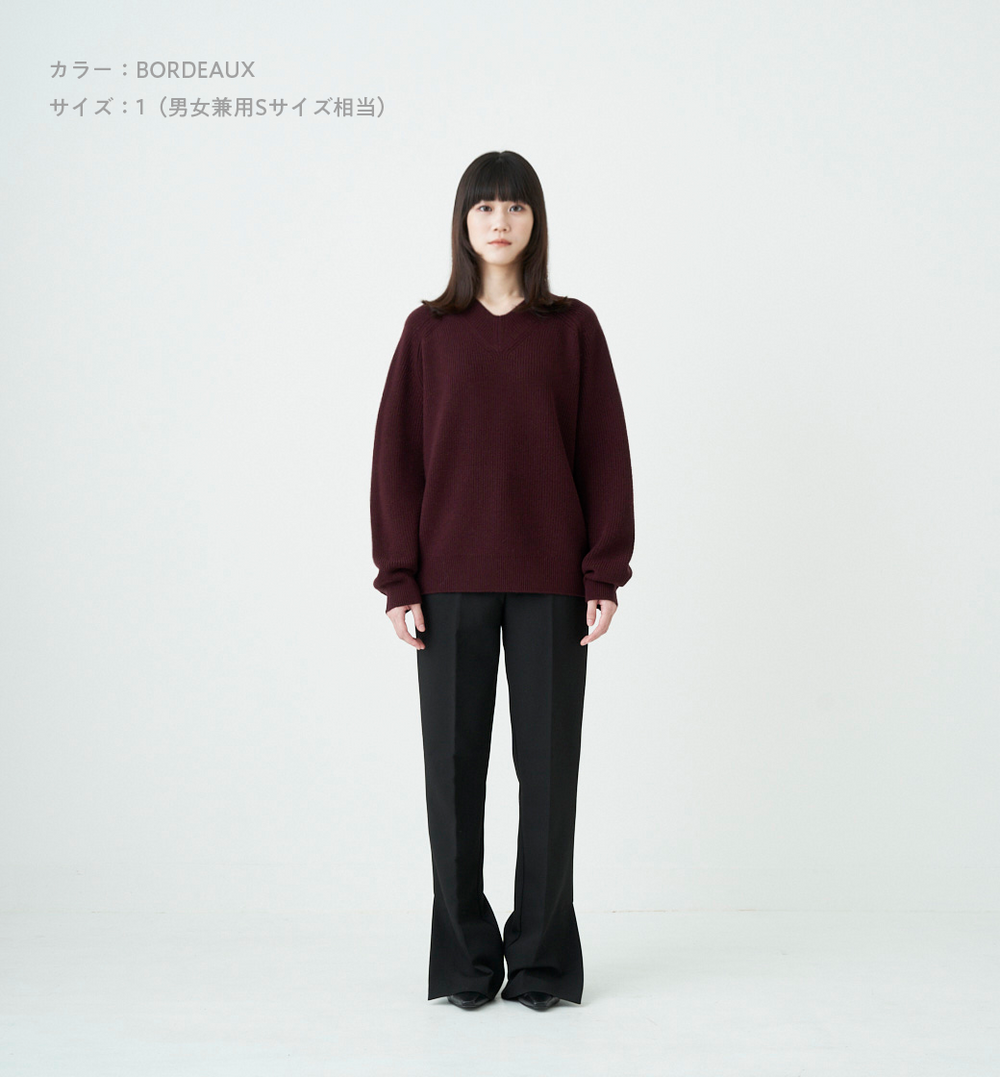 【貴重】A abyts HIGHNECKWOOLCUT-SEW 佐藤健着用サイズ WOOL V-NECK KNIT – ABYTS
