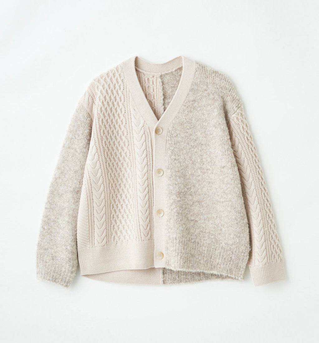 SWITCHING CABLE CARDIGAN（受注予約受付終了） – ABYTS