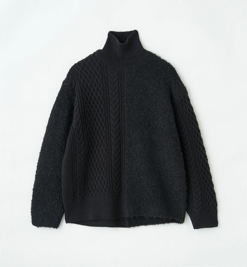 abyts【ABYTS】 SWITCHING TURTLE NECK KNIT ECRU1