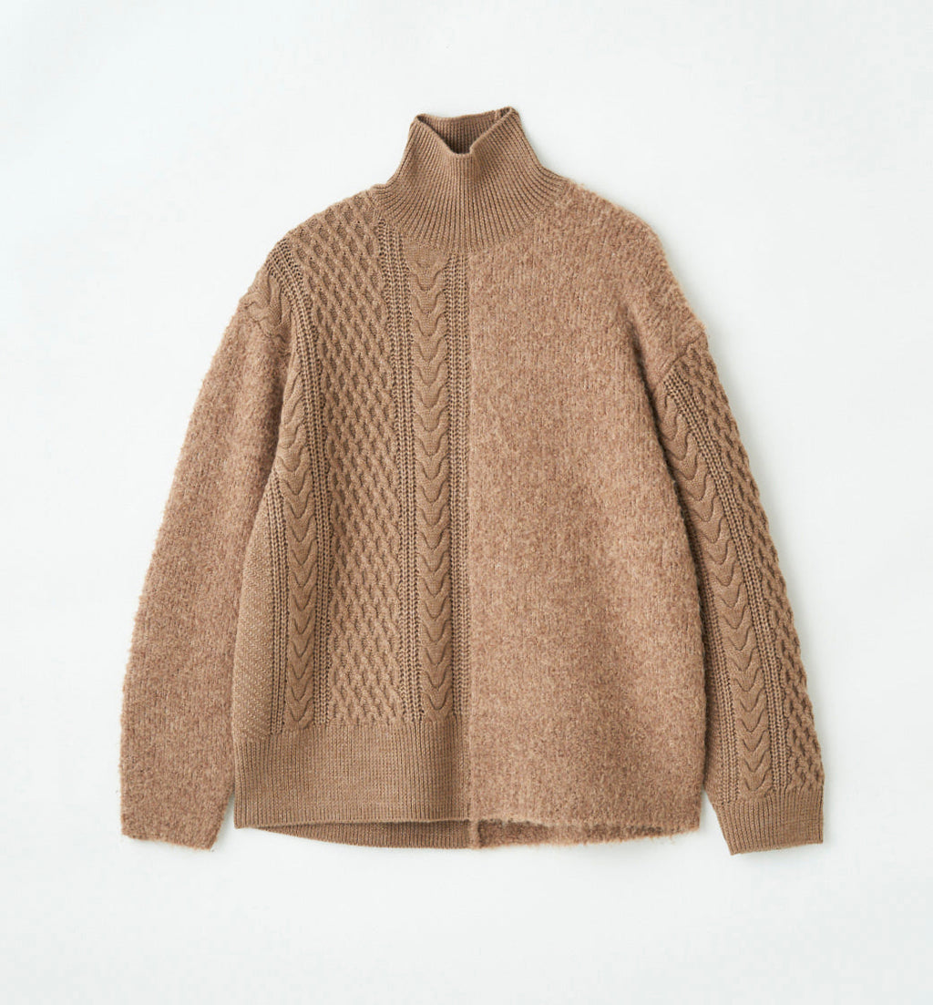 SWITCHING TURTLE NECK KNIT（受注予約受付終了） – ABYTS