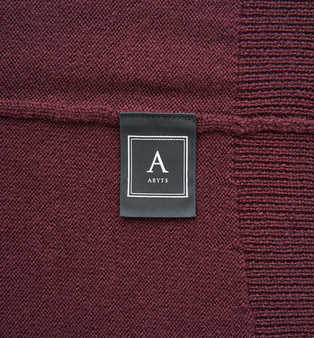 PLAIN STITCH HIGH NECK KNIT ABYTS