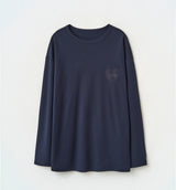 HEART PRINT LOGO LONG SLEEVE T-SHIRT