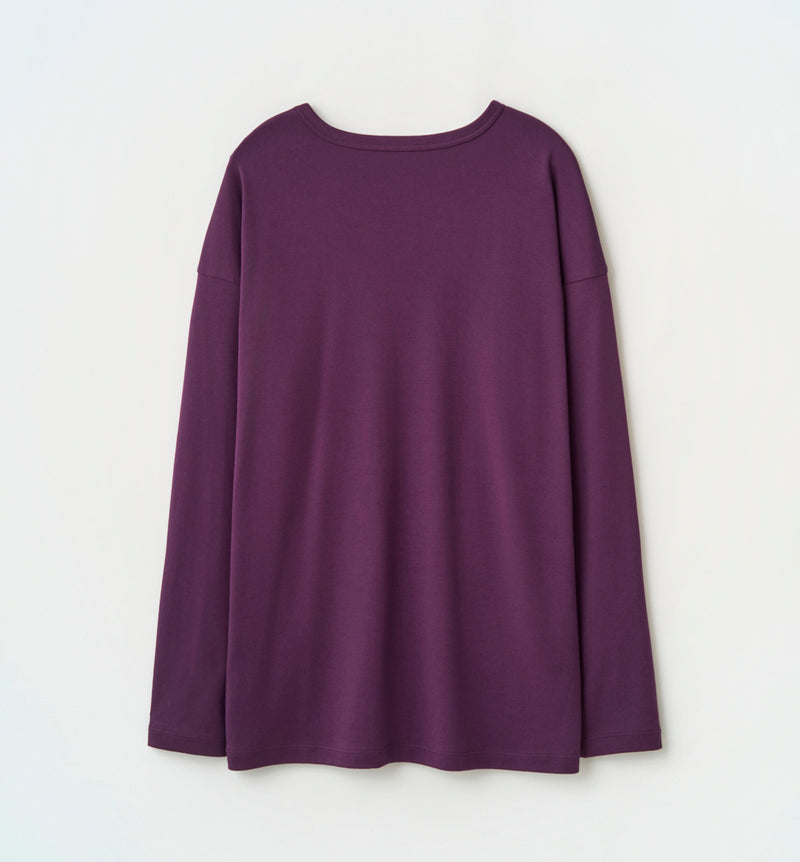 HEART PRINT LOGO LONG SLEEVE T-SHIRT