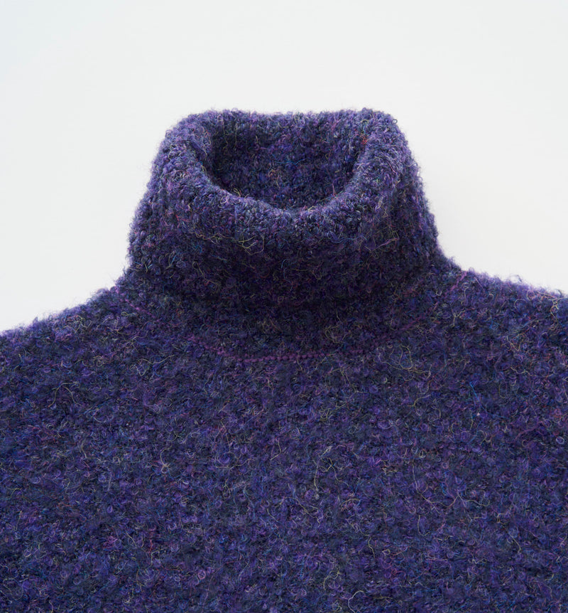 BOA MELANGE TURTLENECK KNIT