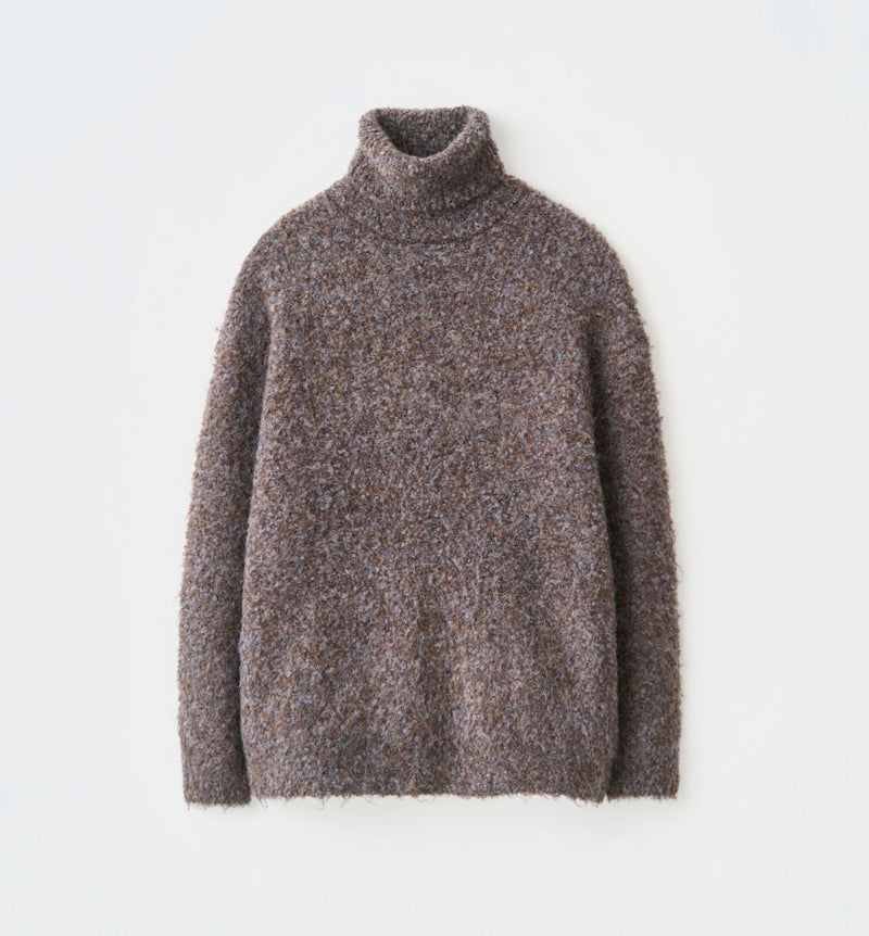 BOA MELANGE TURTLENECK KNIT