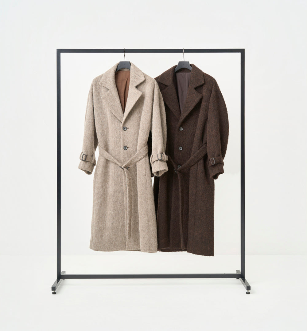 SHAGGY BELTED COAT – ABYTS