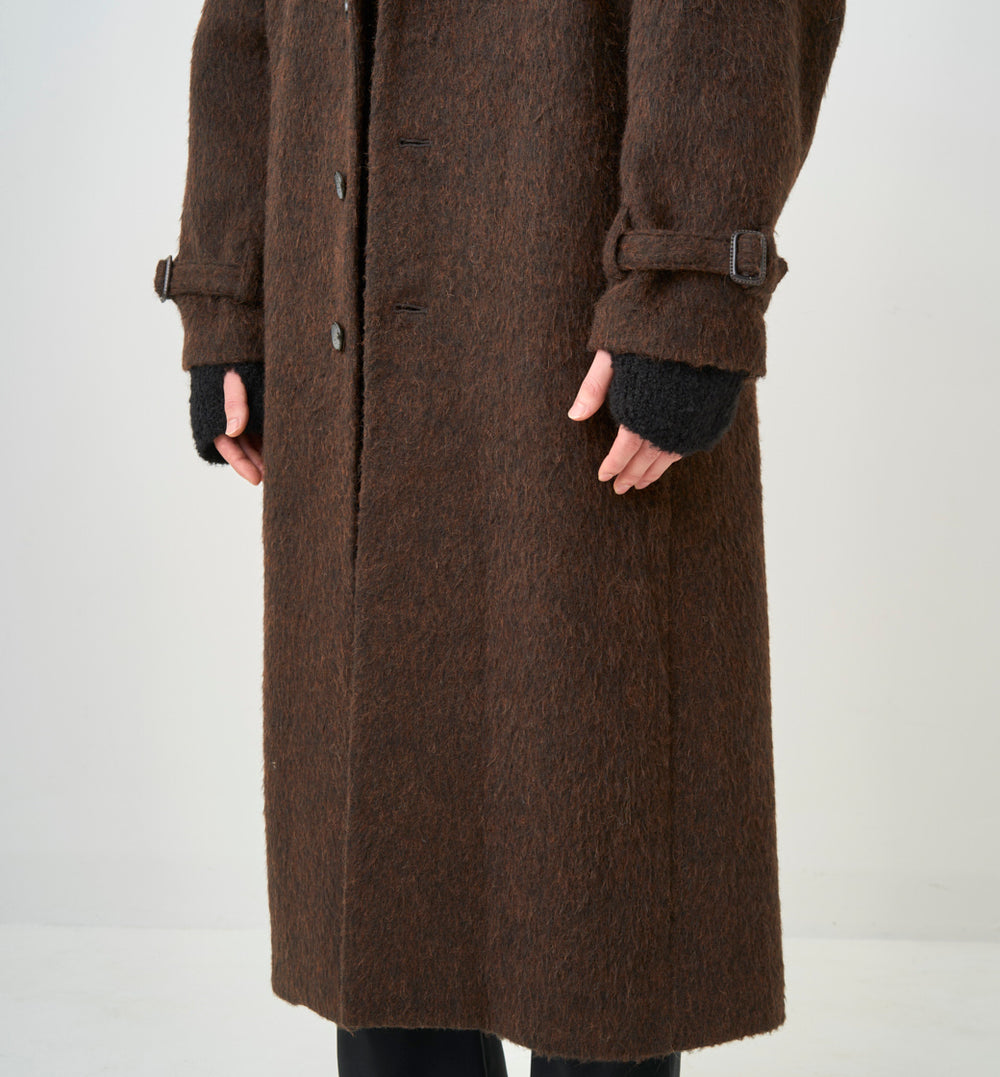 SHAGGY BELTED COAT (受注予約受付終了) – ABYTS