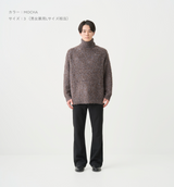 BOA MELANGE TURTLENECK KNIT