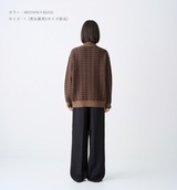 OVERSIZED TWEED TURTLE NECK KNIT (受注予約受付終了)