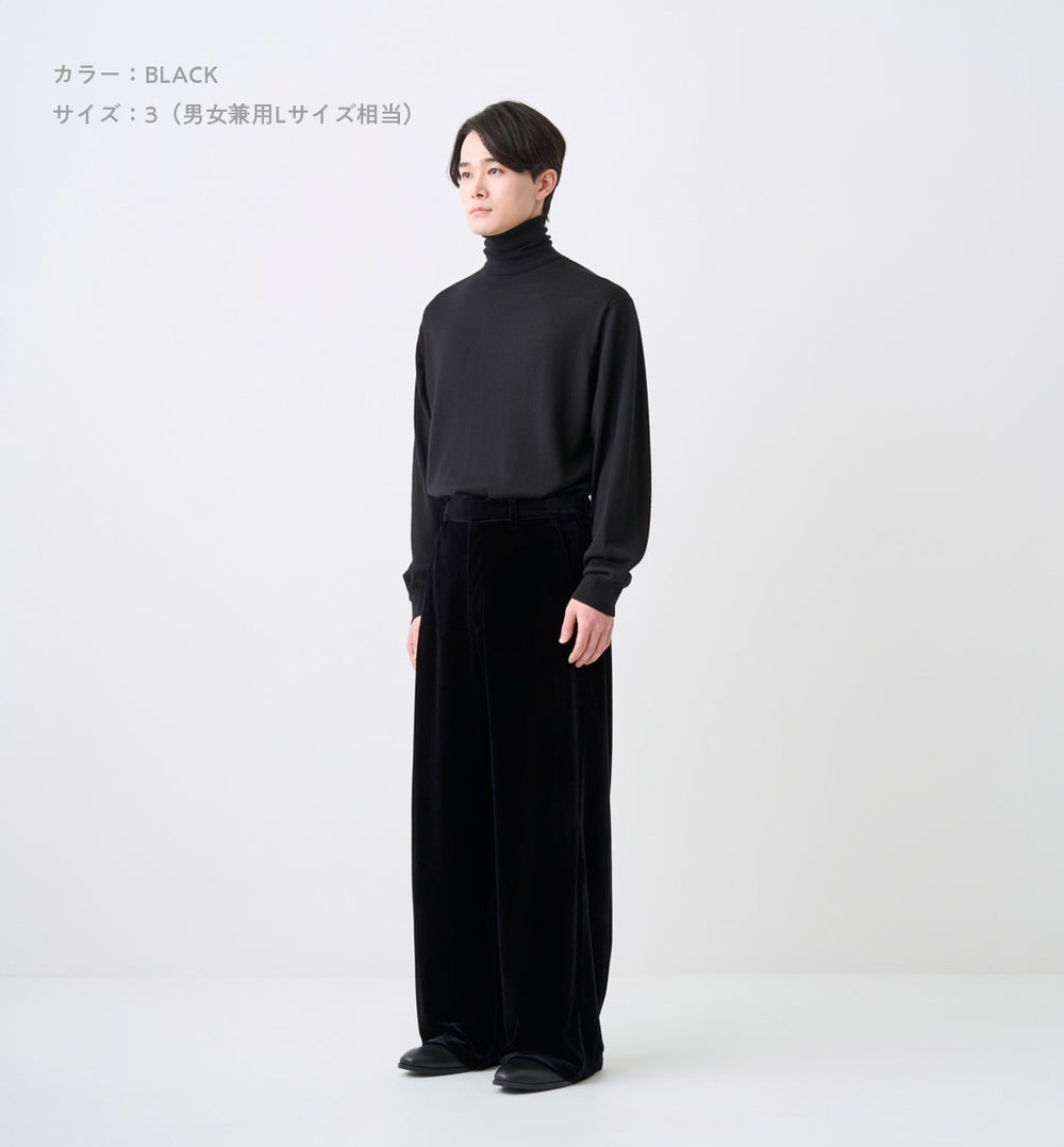 VELOUR SEMI WIDE PANTS(受注予約受付終了) – ABYTS
