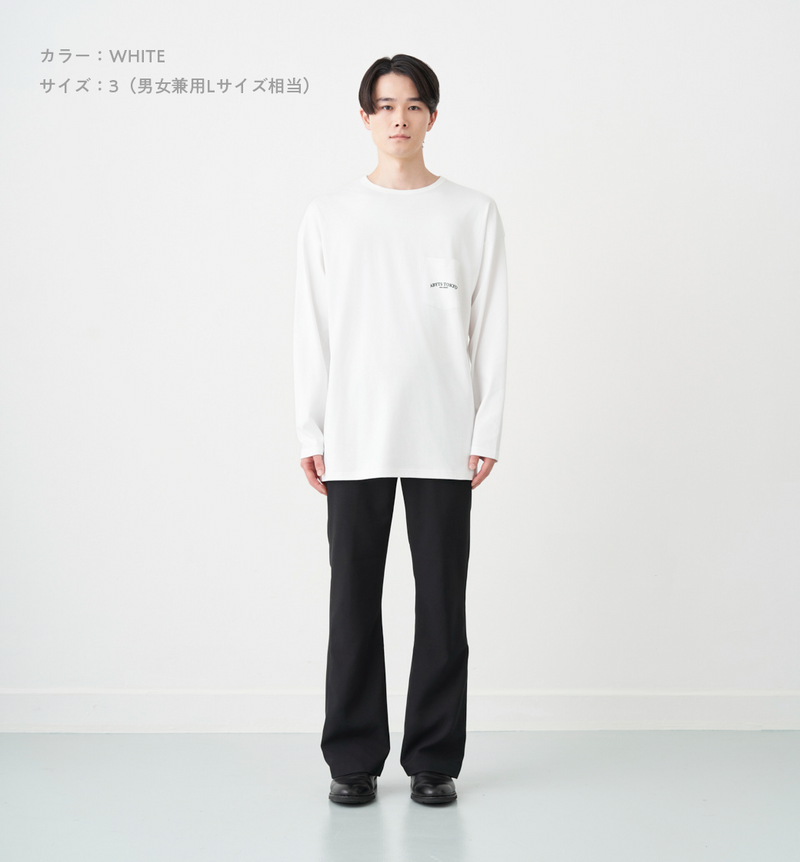 ROUND LOGO POCKET LONG SLEEVE T-SHIRT (受注予約受付終了)