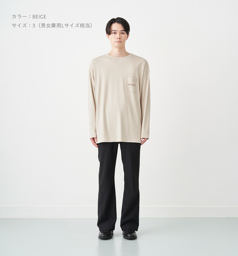 ROUND LOGO POCKET LONG SLEEVE T-SHIRT (受注予約受付終了)