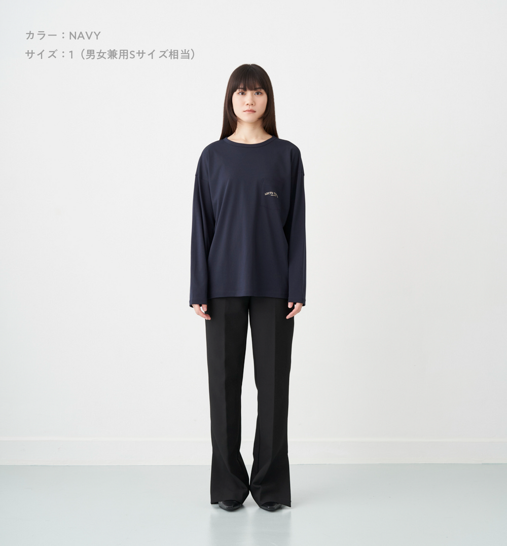 ROUND LOGO POCKET LONG SLEEVE T-SHIRT (受注予約受付終了) – ABYTS