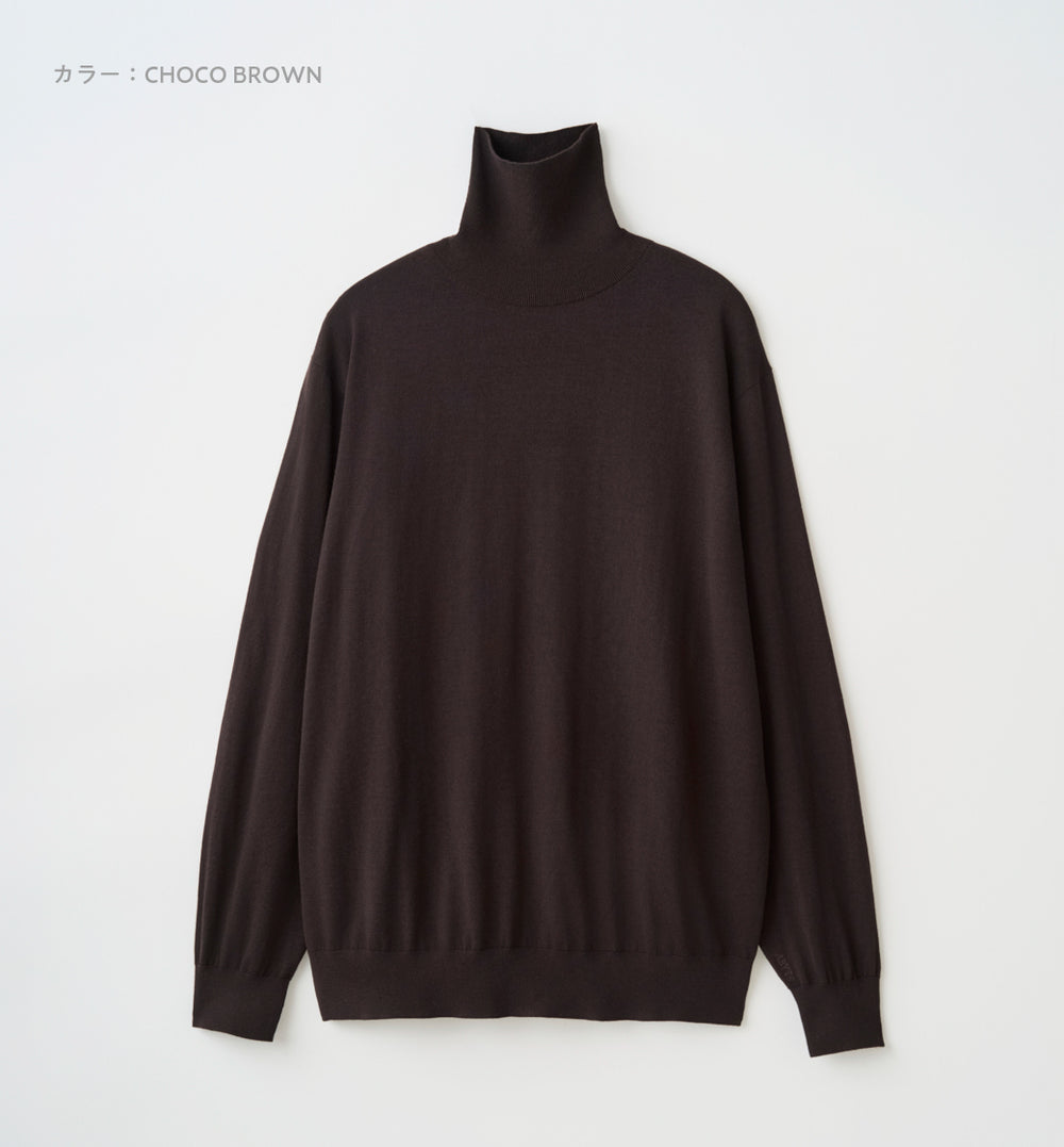 佐藤健 ABYTS タートルネック 黒 ふわふわ ニット HIGH NECK WOOL CUT-SEW – ABYTS