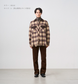 SHAGGY CHECK SHIRT JACKET