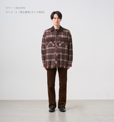 SHAGGY CHECK SHIRT JACKET