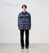SHAGGY CHECK SHIRT JACKET