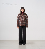 SHAGGY CHECK SHIRT JACKET