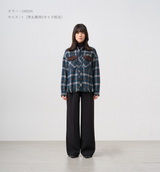 SHAGGY CHECK SHIRT JACKET