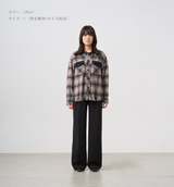 SHAGGY CHECK SHIRT JACKET