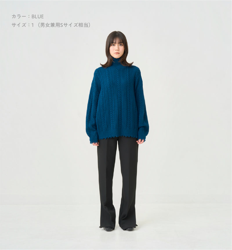 ABYTS(佐藤健のブランド)ニット DAMAGED HIGHNECK KNIT DAMAGED HIGHNECK KNIT – ABYTS