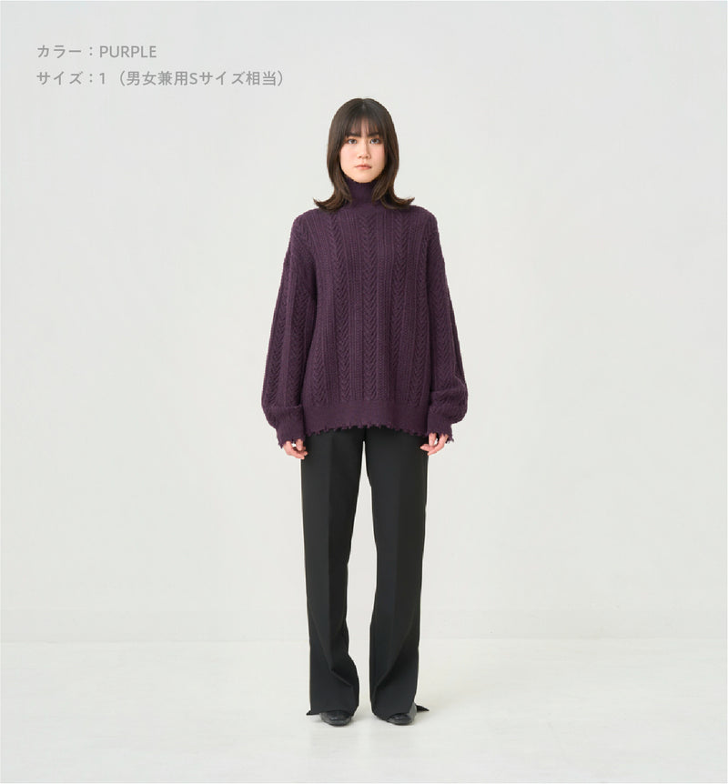 DAMAGED HIGHNECK KNIT – ABYTS