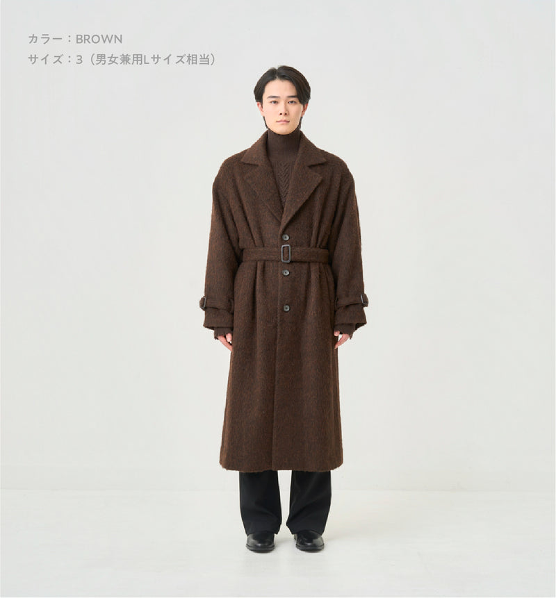 SHAGGY BELTED COAT – ABYTS