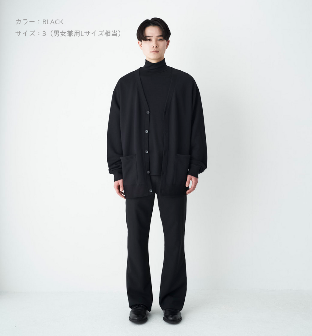 abyts 黒 ケーブル編みカーディガン abyts 黒 ケーブル編みカーディガン