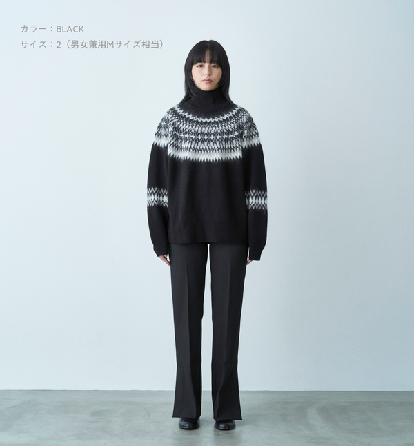 NORDIC TURTLE NECK KNIT