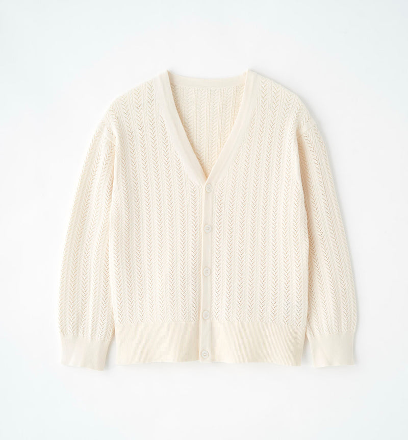 OPENWORK KNIT CARDIGAN – ABYTS