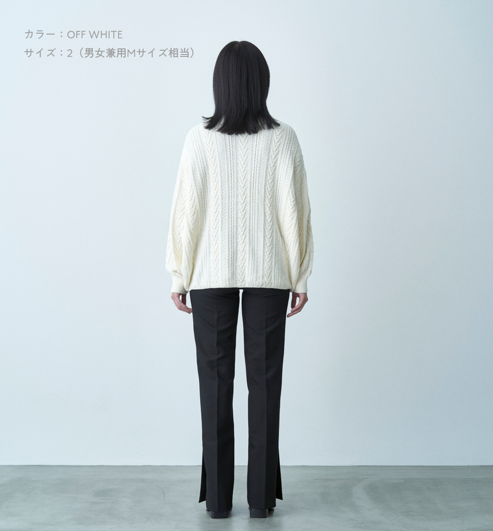MOLE CABLE TURTLE NECK KNIT – ABYTS MOLE CABLE TURTLE NECK KNIT – ABYTS