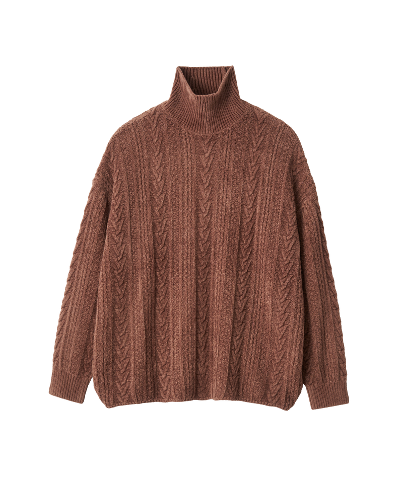 MOLE CABLE TURTLE NECK KNIT – ABYTS MOLE CABLE TURTLE NECK KNIT – ABYTS